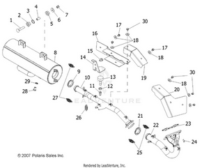 Engine, Exhaust - R08rh68 All Options (49rgrexhaust087004x4) Schematic