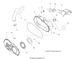 Body, Clutch Cover - A14mb46th (49atvclutchcvr08sp500) Schematic