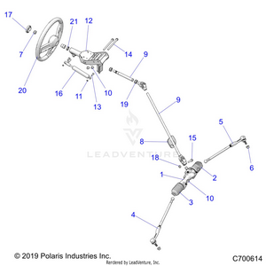 Steering, Steering Asm. - R22t6a99a1/b1 (c700614) Schematic