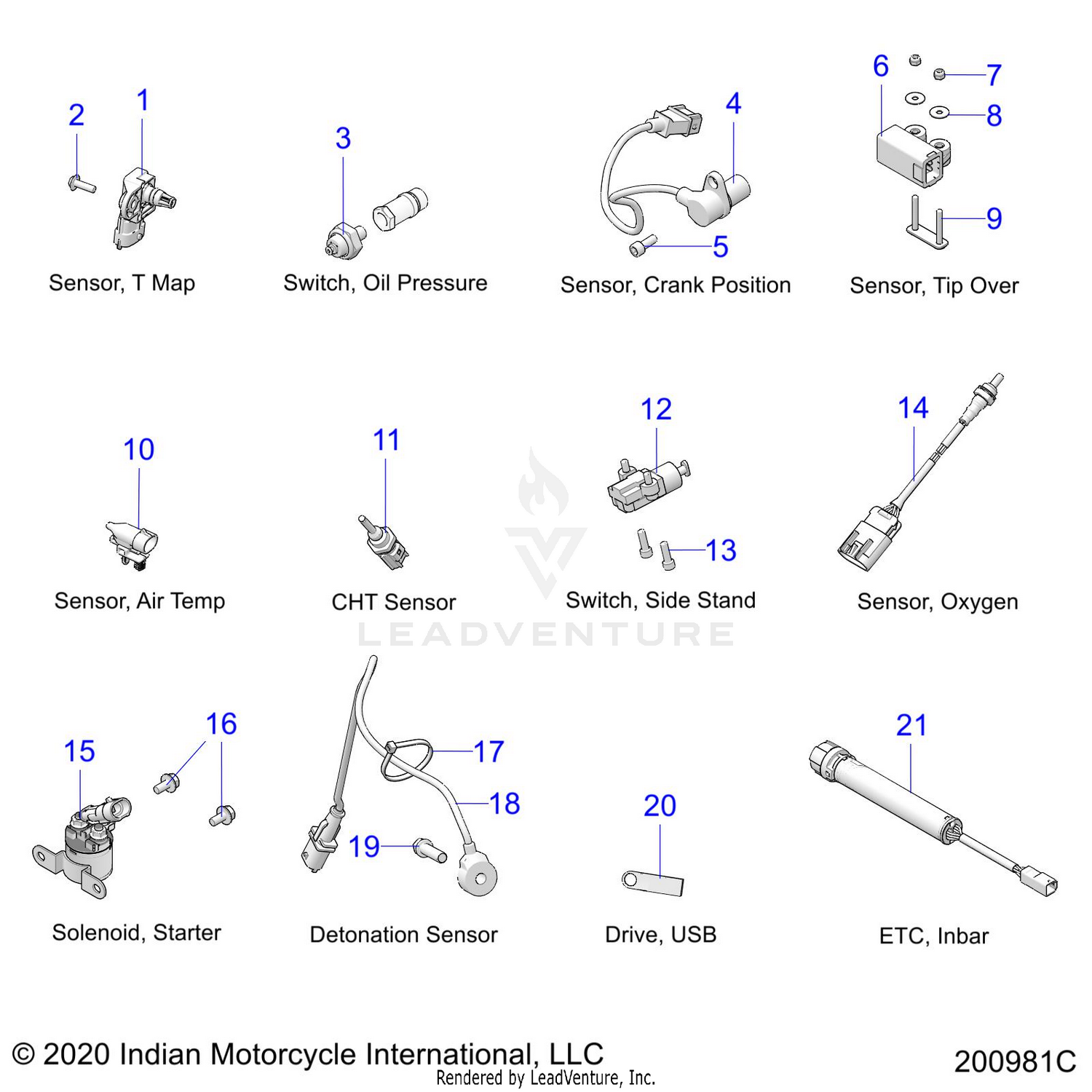 ELECTRICAL, COMPONENTS 2 - N22TCBAA ALL OPTIONS (200981C)