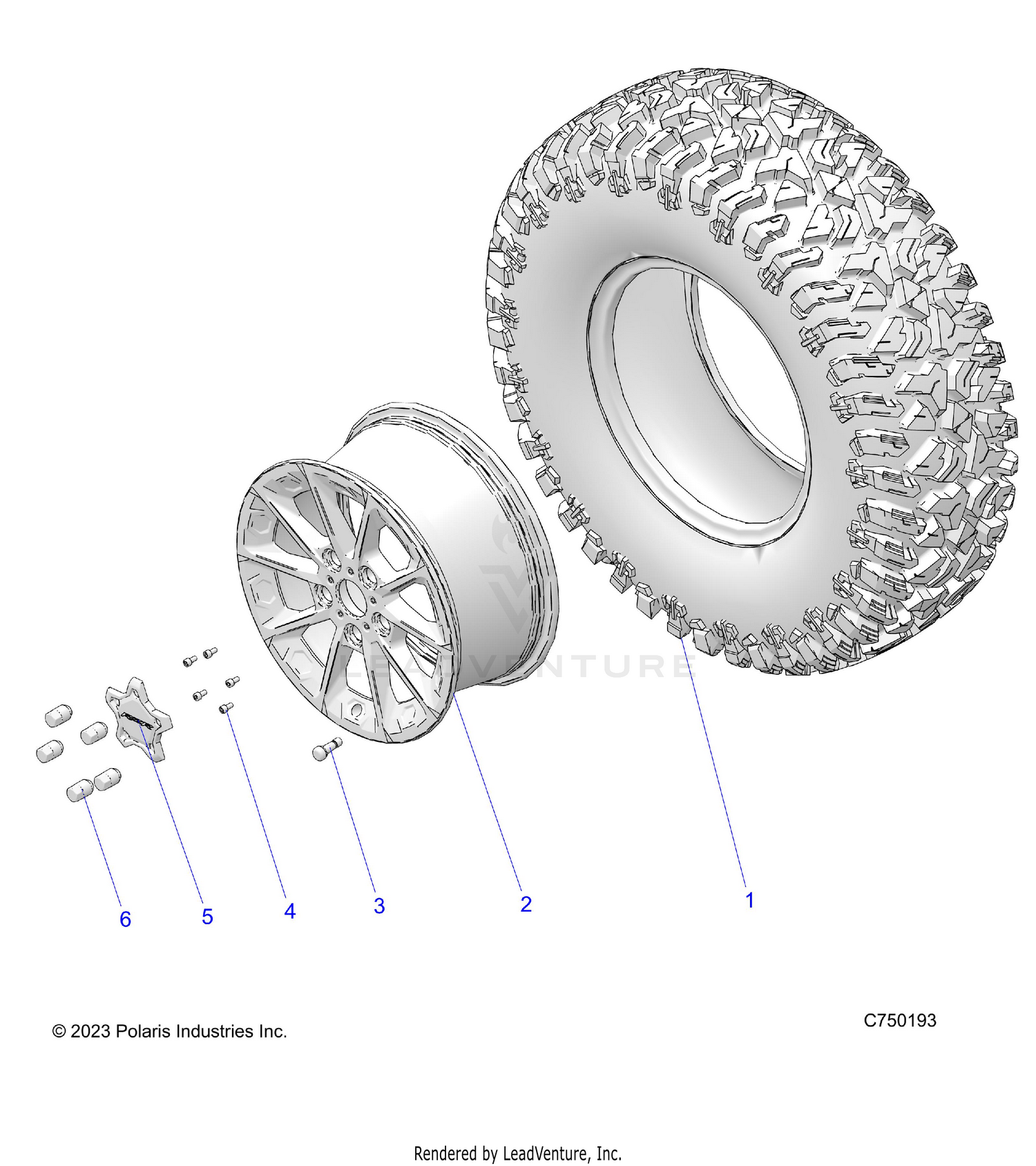 WHEELS, FRONT/REAR - Z26S4E92A4/B4/A6/B6 (C750193)