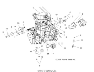 Engine, Mounting - A07mh68ax/ay/az (49atvengine07700) Schematic