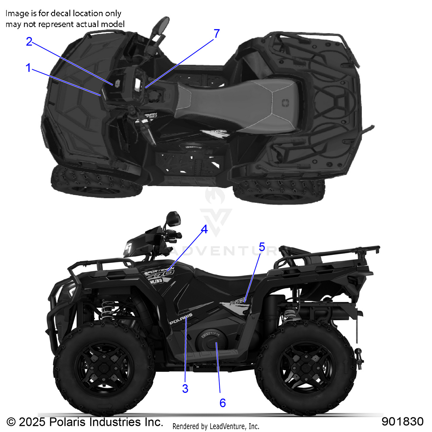 BODY, DECALS, GRAPHIC - A26SHE57CN (901830)