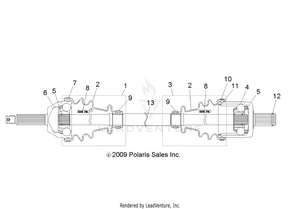 Drive Train, Front Drive Shaft - R12rh45ag/ah/ar (49rgrshaftdrv104004x4) Schematic