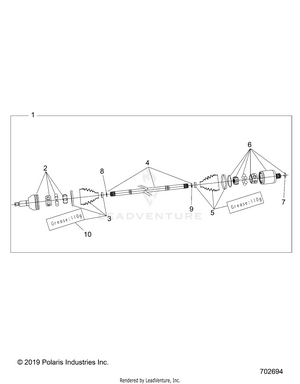 Drive Train, Half Shaft, Front - Z21rau92an/bn (702694) Schematic
