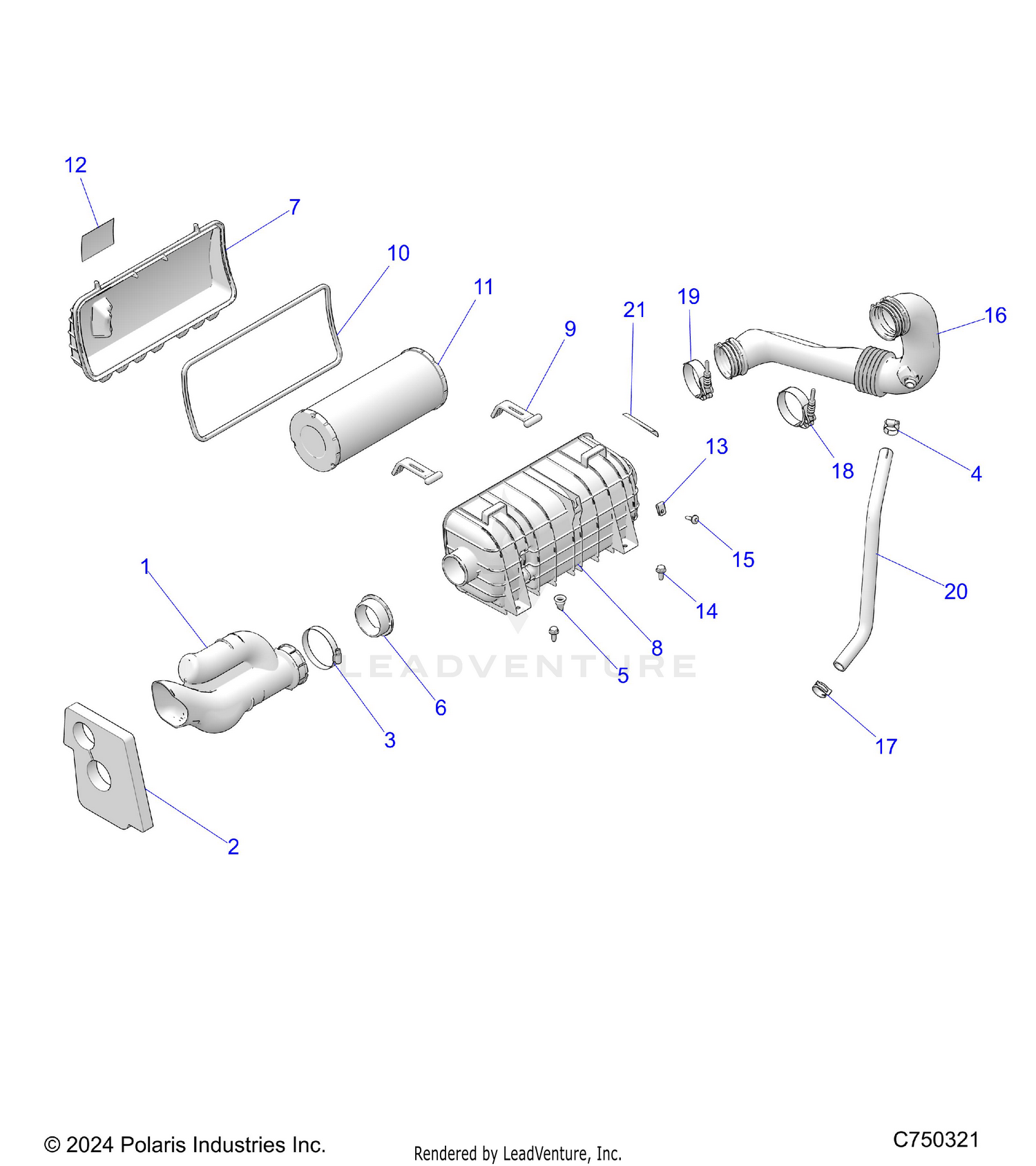ENGINE, AIR INTAKE SYSTEM - Z26ASE99P5 (C750321)
