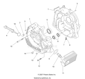 Engine, Crankcase - A08lh27aw/ax/az (49atvcrankcase08sp300) Schematic
