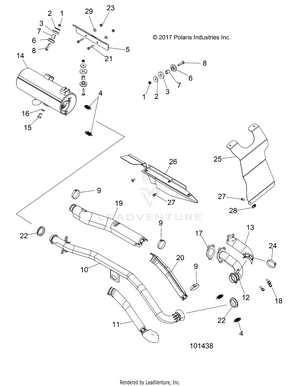 Engine, Exhaust - A19sea50b1/b7/see50b7/b3/seg50b4 [101438] Schematic
