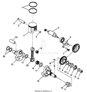 Piston And Crankshaft Scrambler W967840 (4935823582c012) Schematic