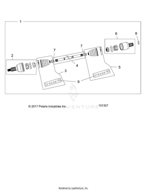 Drive Train, Drive Shaft, Front - A19sxn85a8 [101307] Schematic
