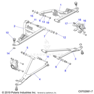 Suspension, Front Control Arms - Z21rau92an/bn (c0702881-7) Schematic