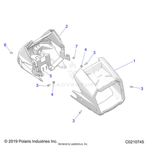 Body, Headlight Pod - A20sea50a1/a5/ca1/ca5 (c0210745) Schematic