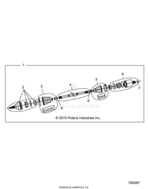 Drive Train, Half Shaft, Front - Z19vpl92ak/bk/ar/br/am/bm (700287) Schematic
