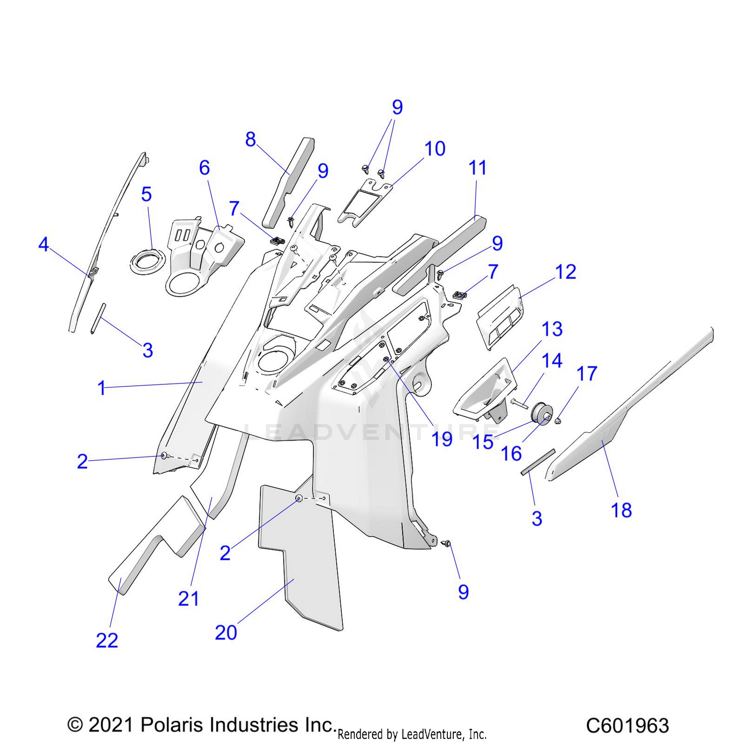 BODY, CONSOLE - S26TFG8MS (C601963)