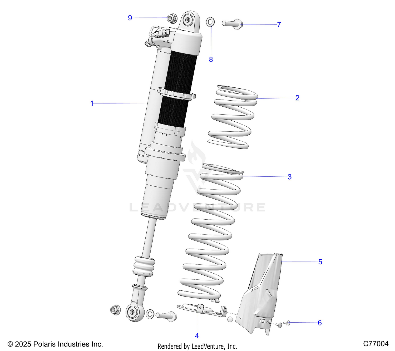 SUSPENSION, REAR SHOCK - Z26RRL2KAL (C77004)
