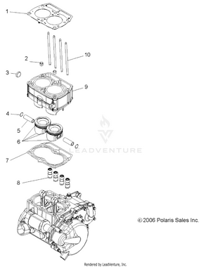 Engine, Piston And Cylinder - R14rh76aa/76ac/7eaz (49rgrpiston077006x6) Schematic