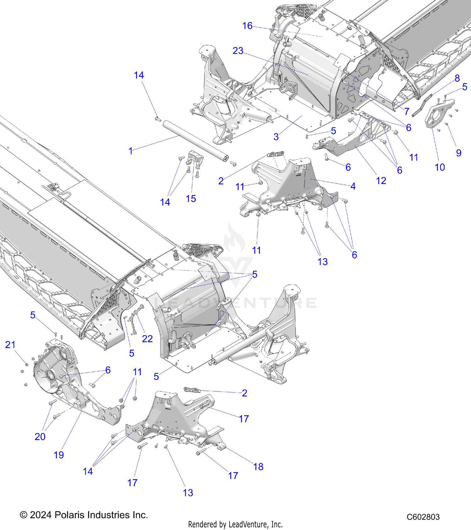 CHASSIS, BULKHEAD ASM. - S26TDV8MS (C602803)