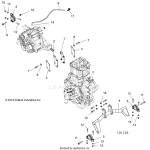 Engine, Transmission Mounting & Long Block - A18daa50b7 (101123) Schematic