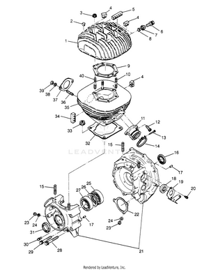 Crankcase And Cylinder 6x6 300 W948730 (4926792679d003) Schematic