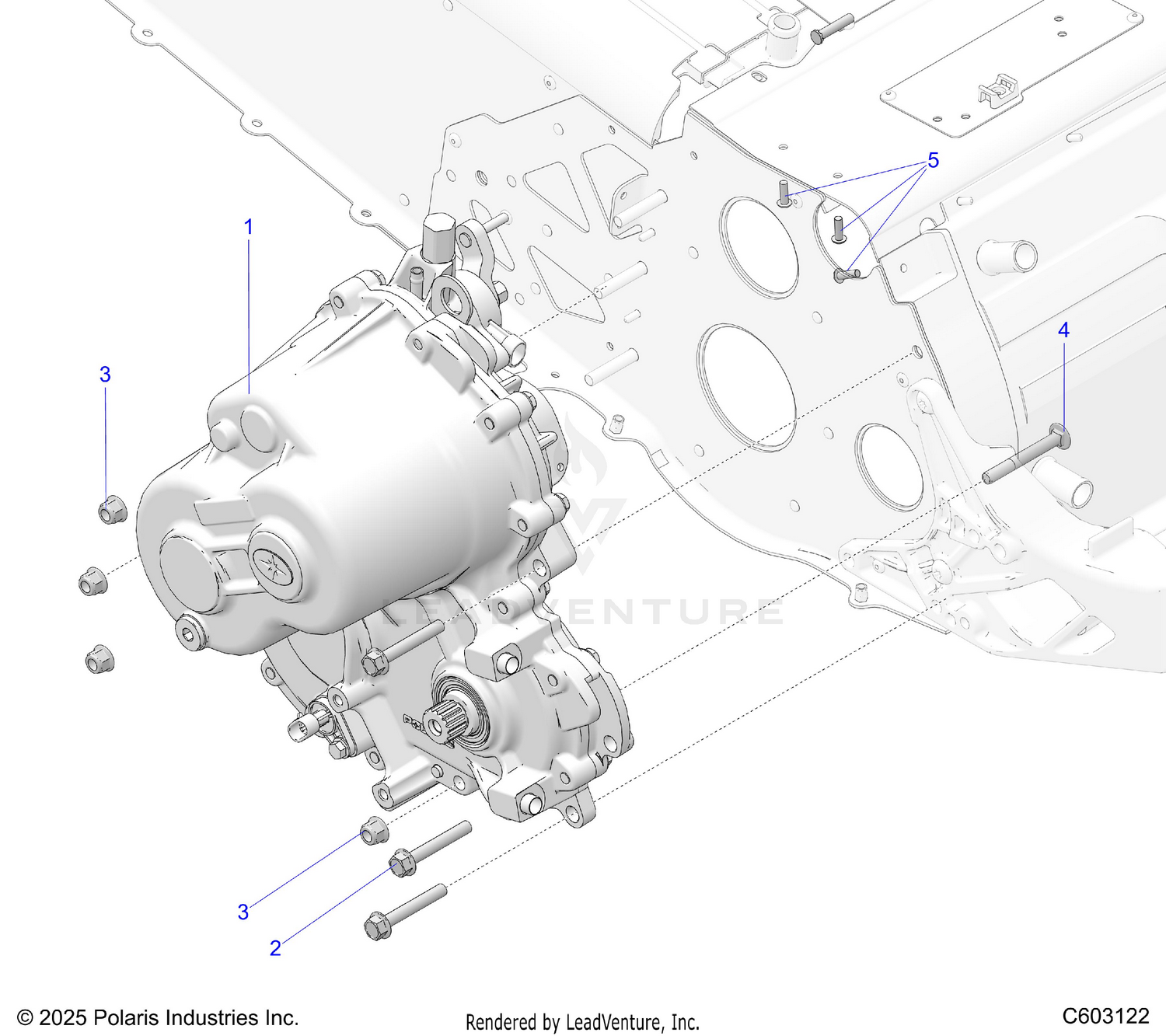 DRIVE TRAIN, GEARCASE MOUNTING - S26AJE9FSL/AJN9FSL/FSM (C603122)
