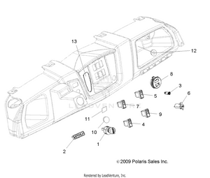 Electrical, Dash Instruments And Controls - R10rc08ga/gh/fa/fh (49levdash10sdw) Schematic
