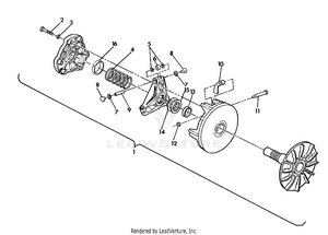 Drive Clutch Assembly  250 2x4 - Update (4919781978023a) Schematic