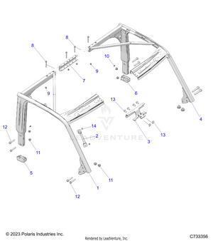 Chassis, Cab Frame - R25xaw1rb9/bd/bm (c733356) Schematic