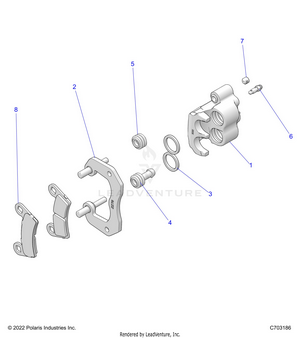 Brakes, Rear Caliper - Z24ase87a (c701031-3) Schematic