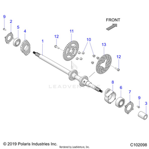 Drive Train, Rear Axle - A21hbb07a3/a7/b3/b7 (c102098) Schematic