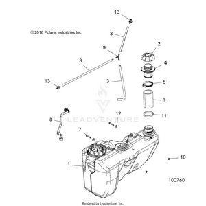 Body, Fuel Tank - A17sxa85a1/a7/sxe85ab/am/as/a9 (100760) Schematic