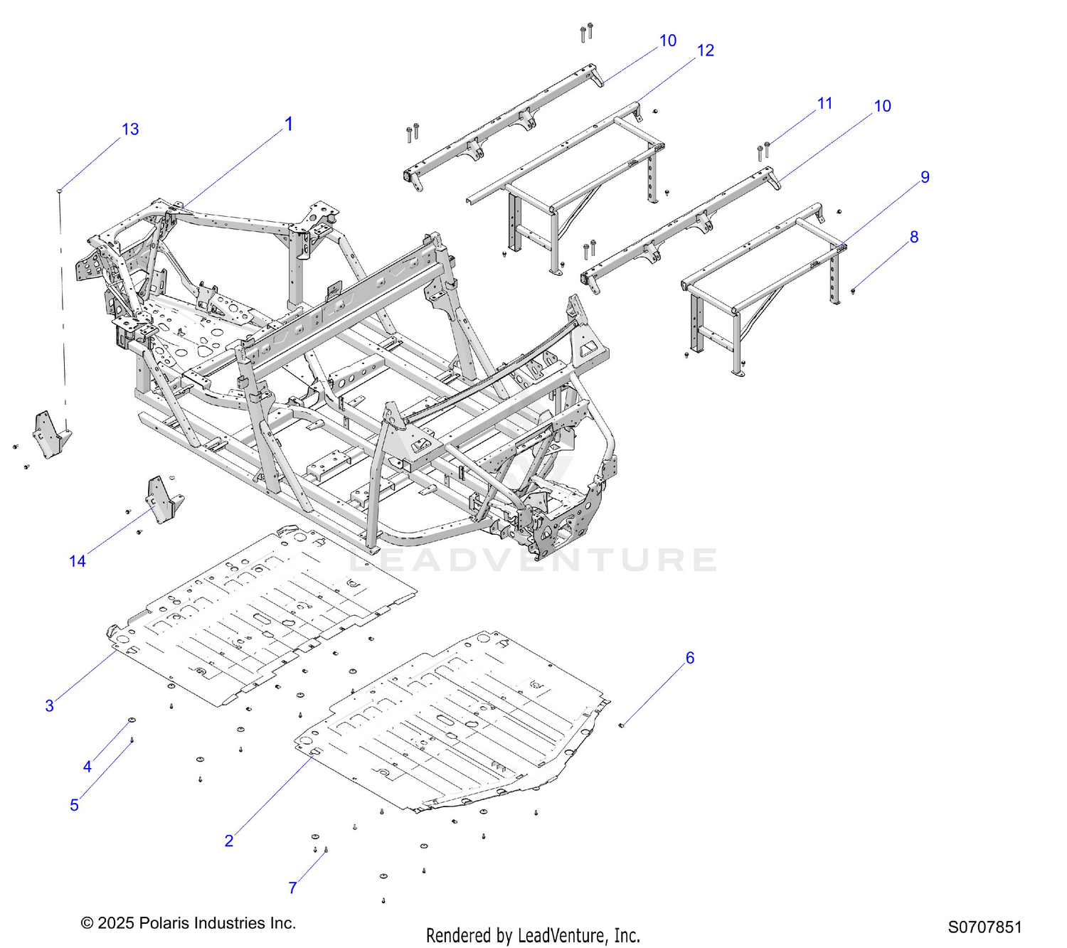 CHASSIS, MAIN FRAME & SKID PLATES