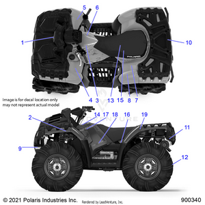 Body, Decals - A22sxn85a4 (900340-01) Schematic