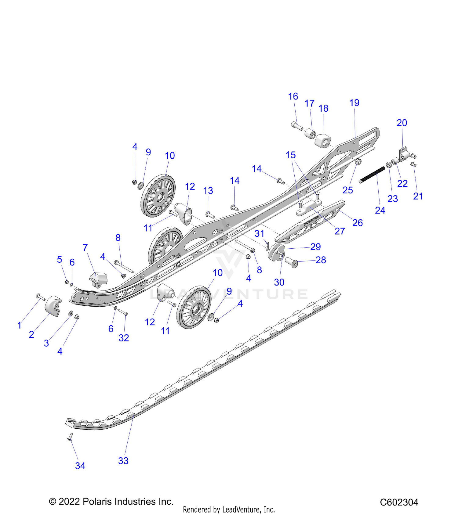 SUSPENSION, RAIL BEAM LH/RH - S26TDZ8MS (C601863)