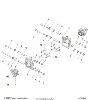 Suspension, Rear Carrier - R25xaw1rb9/bd/bm (c730948) Schematic