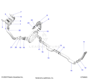 Drive Train, Clutch Cover Ducting - Z25r4d2kak/bk/aj/bj/am/bm (c750823) Schematic