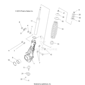 Suspension, Front Strut - A18daa50b7 (49atvstrut14sp325) Schematic
