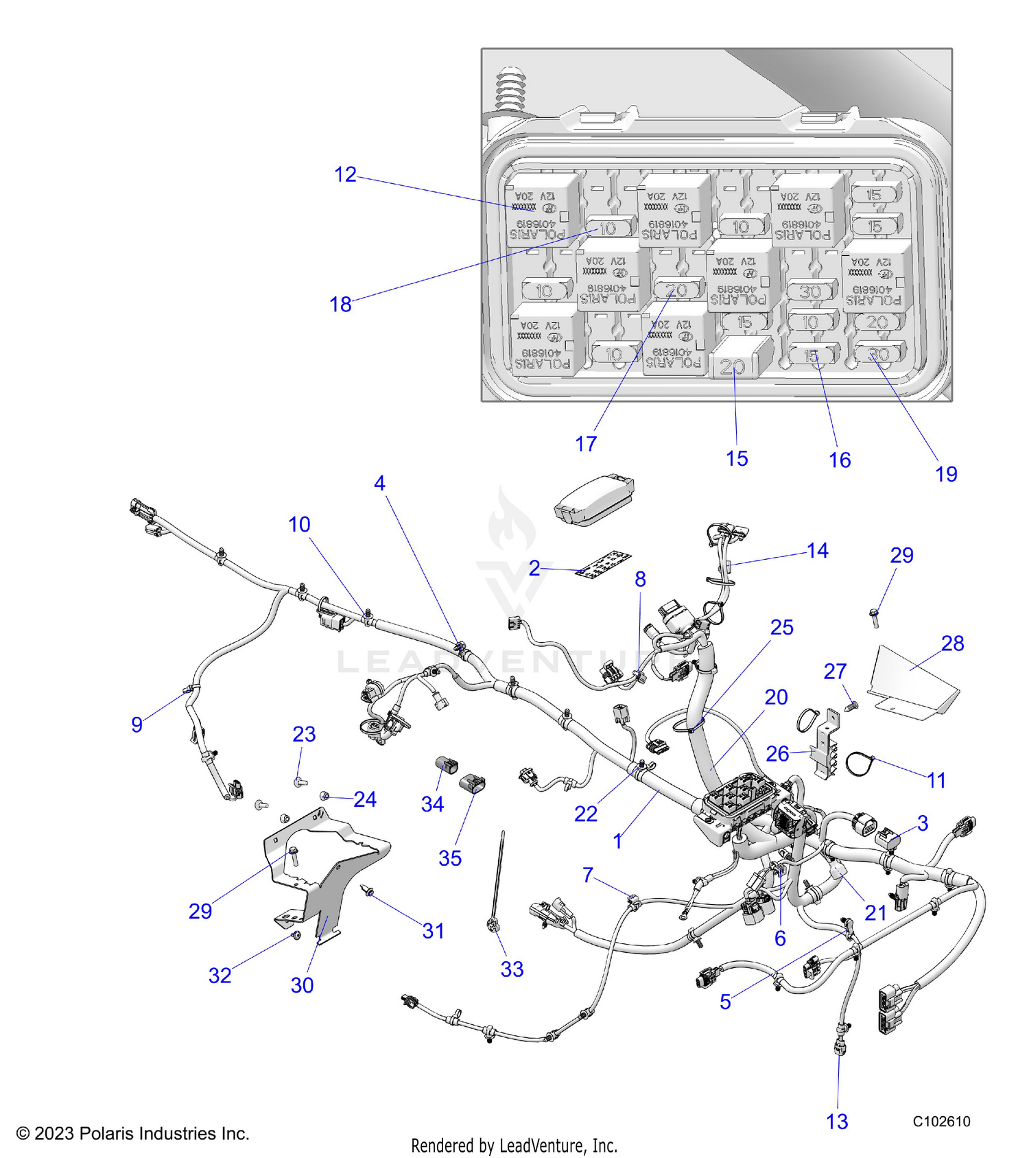 ELECTRICAL, WIRE HARNESS - A26SDA57A7 (C102610)
