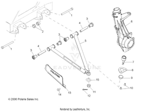 A-arm/strut Mounting - R07rh50af/ar/at (49rgraarm07500efi) Schematic