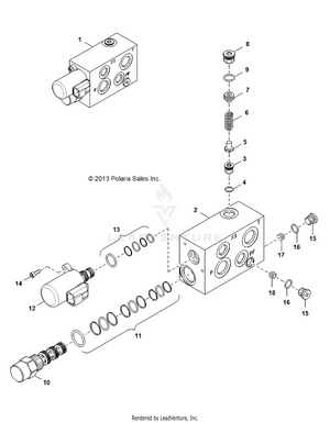 Hydraulics, Manifold Valve - R141d9jda/2d9jda (49brutusvalveman13) Schematic