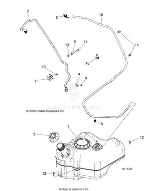 Body, Fuel Tank - A17dae57am (101129) Schematic