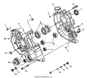 Crankcase - W98ch50a(c)(d)(e)(f) (4950135013d009) Schematic