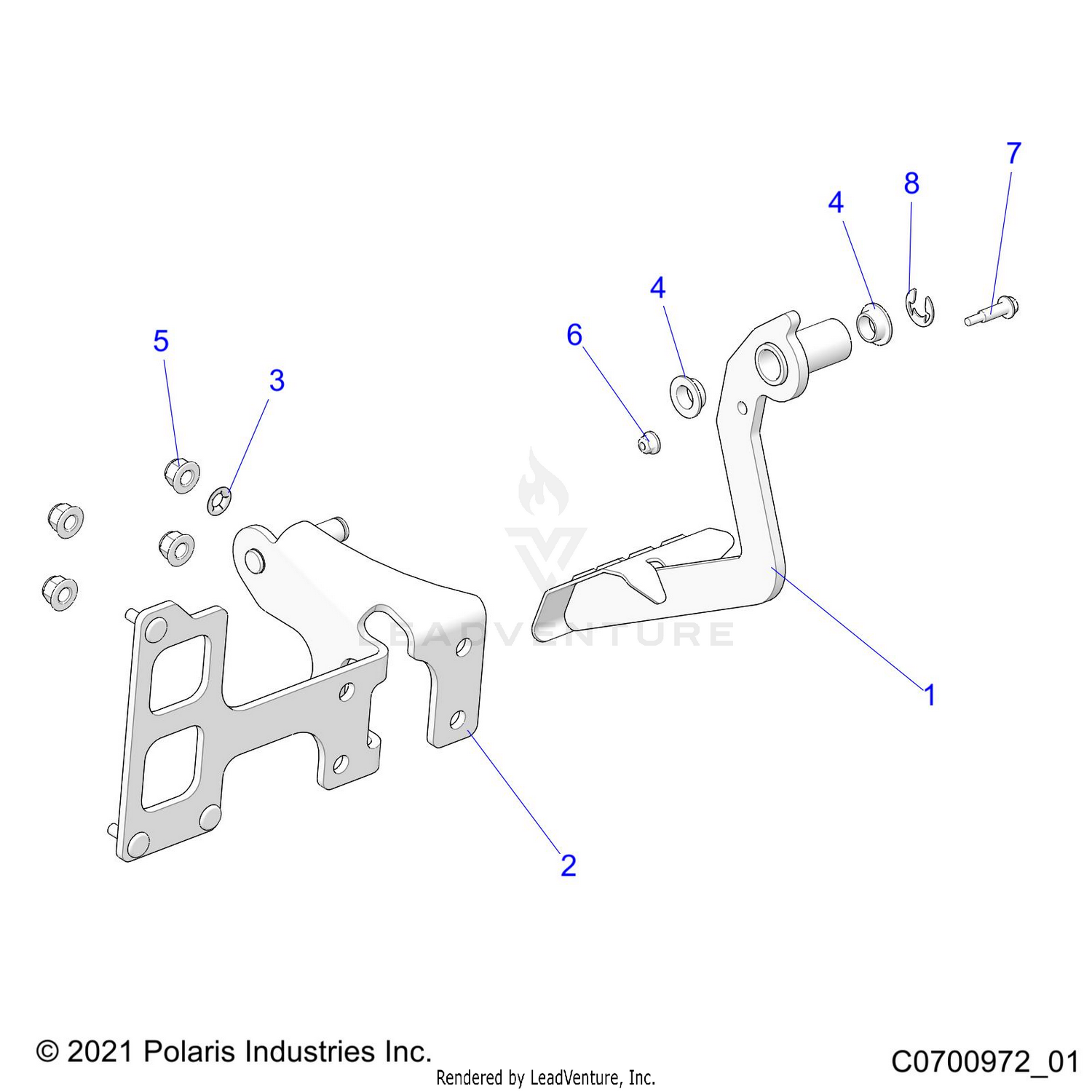 BRAKES, PEDAL AND MASTER CYLINDER - Z24A5E87A5(C0700972_01)