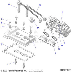 Engine, Throttle Body And Valve Cover - Z22nar99af/bf (c0704162-1) Schematic