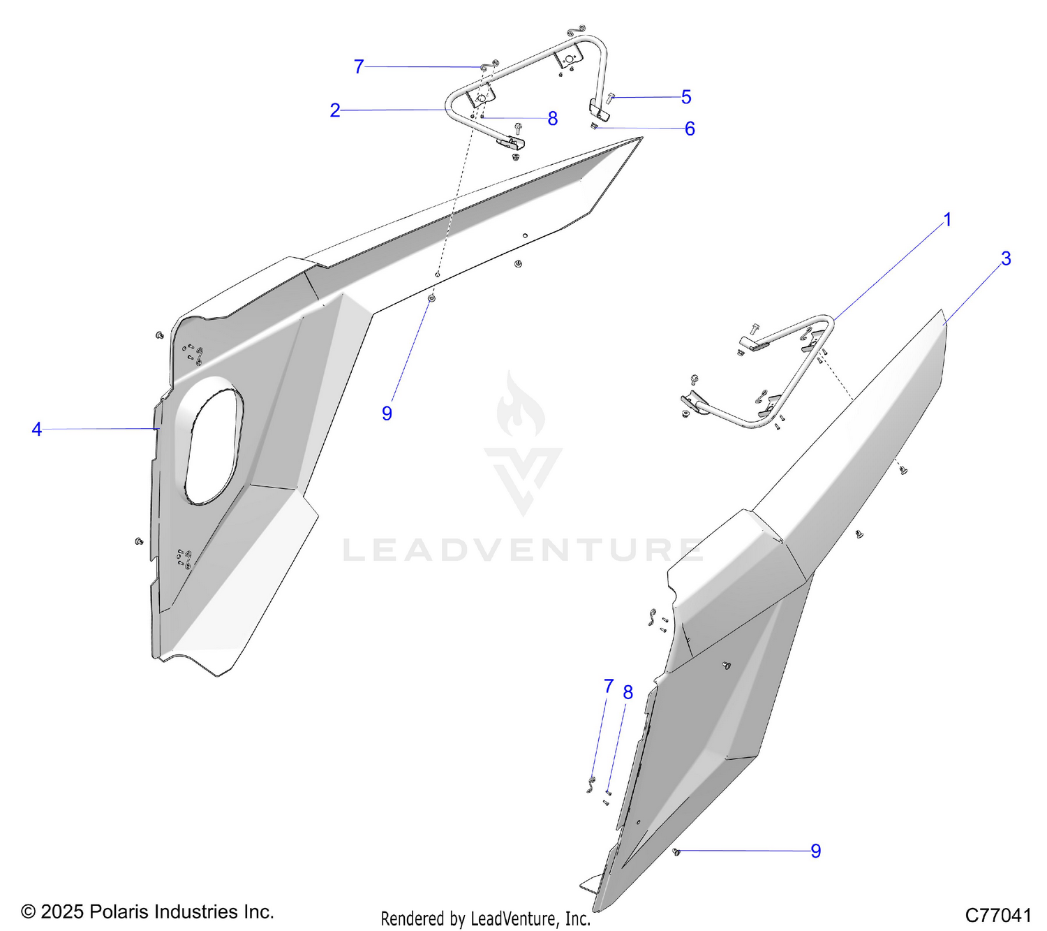 BODY, REAR FENDERS - Z26RRL2KAL (C77041)