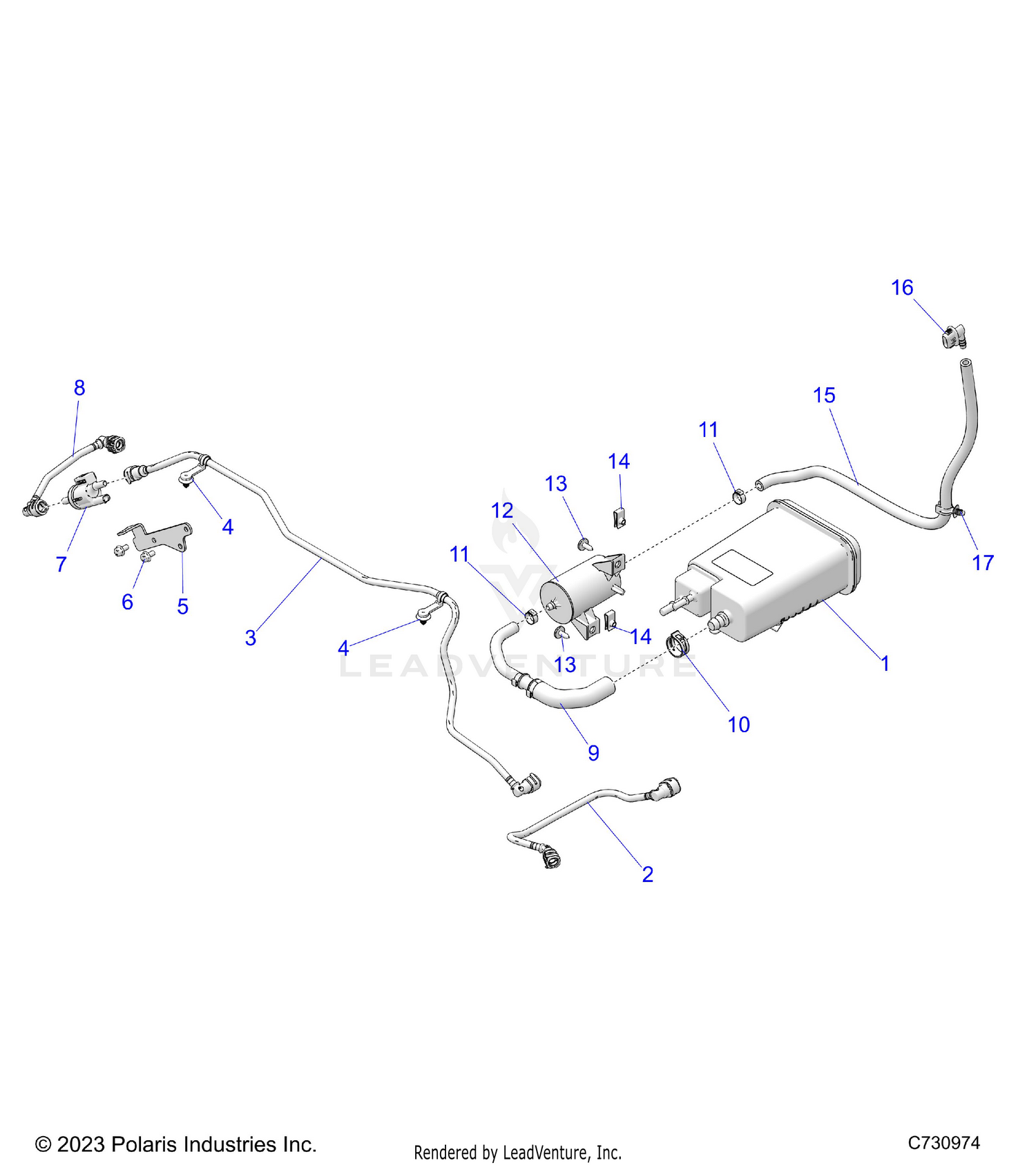 FUEL SYSTEM, EVAP - R26X6W1RB9/BB/BJ (C730974)