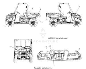 Body, Decals - R12rh45ag/ah/ar (49rgrdecal12400) Schematic