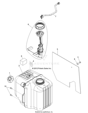 Body, Fuel Tank Asm. - R14rh76aa/76ac/7eaz (49rgrfuel14800mid) Schematic
