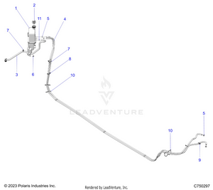 Engine, Cooling, Surge Tank & Hoses - Z25x4e92a4/b4 (c750297) Schematic