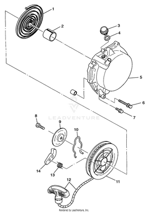 Recoil Starter - A99ba38ca (4949534953d002) Schematic