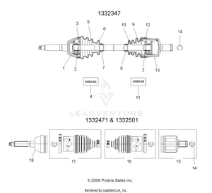 Shaft, Drive, Front - A07mh46aa/az (49atvshaftdrive1332347) Schematic